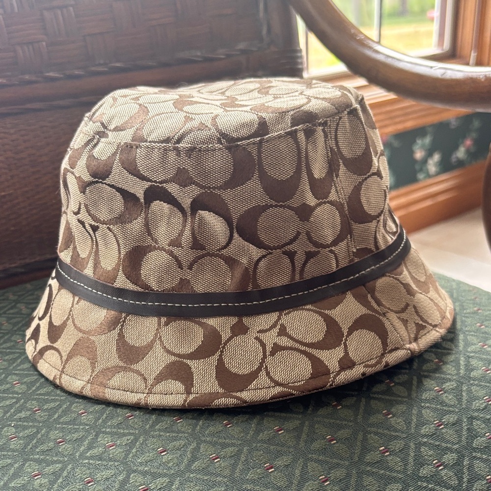 Coach Brown Vintage Bucket Hat